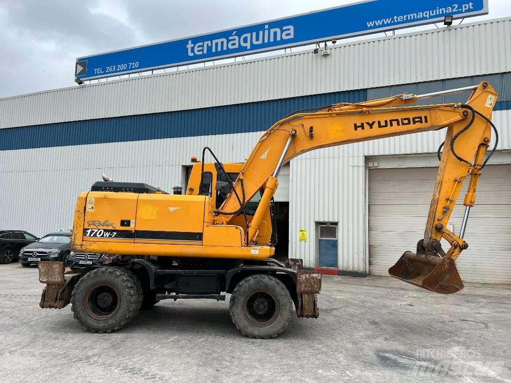 Hyundai R 170W-7 ホイール式油圧ショベル（パワーショベル・ユンボ・バックホー）