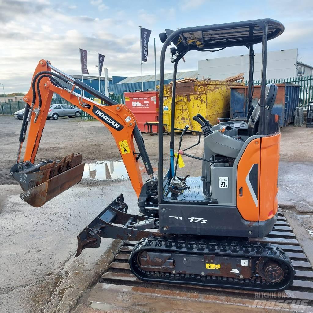 Doosan DX 17 ホイール式油圧ショベル（パワーショベル・ユンボ・バックホー）
