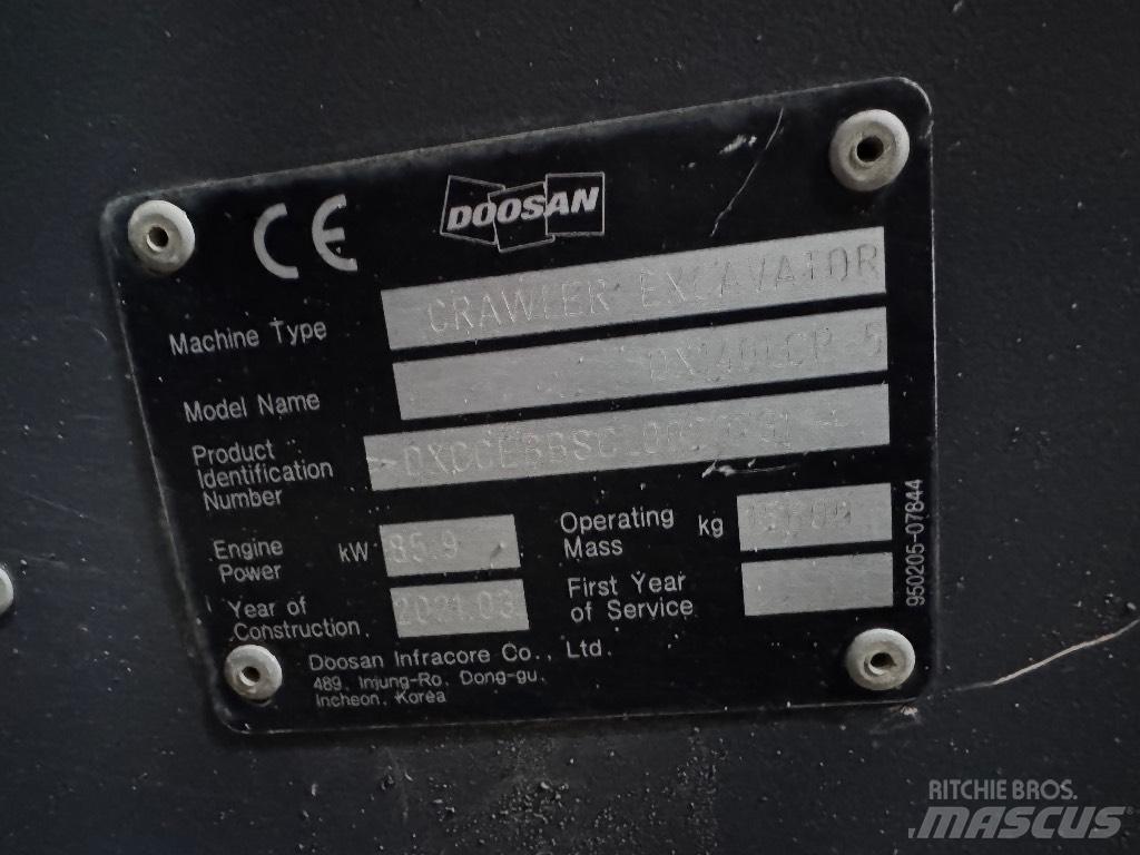 Doosan DX 140 LCR-5 大型油圧ショベル12t以上（パワーショベル・ユンボ）