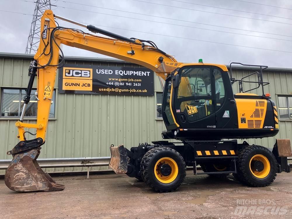 JCB JS145W ホイール式油圧ショベル（パワーショベル・ユンボ・バックホー）