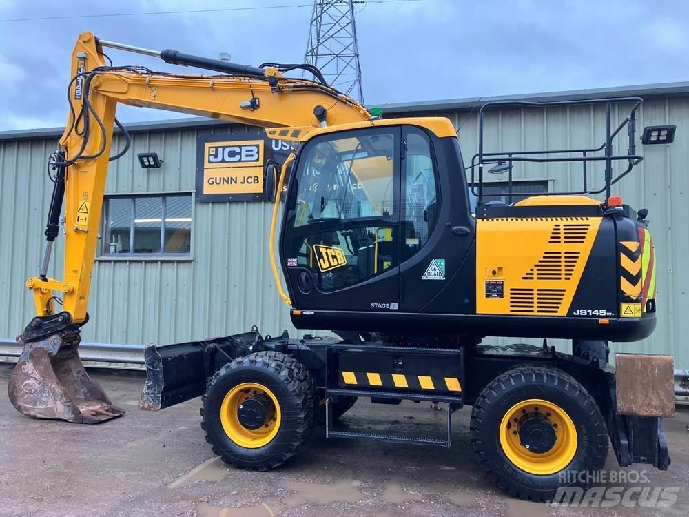 JCB JS145W ホイール式油圧ショベル（パワーショベル・ユンボ・バックホー）