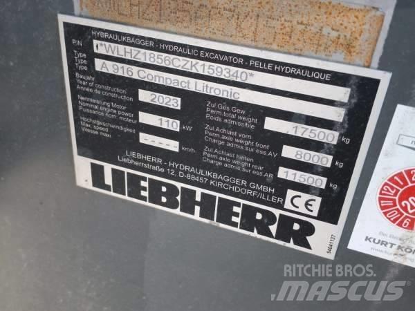 Liebherr A 916 Comp ホイール式油圧ショベル（パワーショベル・ユンボ・バックホー）