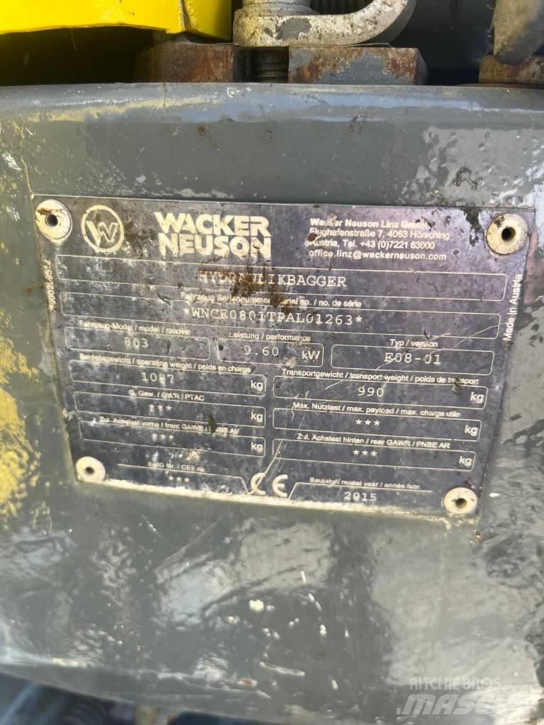 Wacker Neuson 803 RD ミニ油圧ショベル 7t以下（ミニユンボ・ミニディガー）