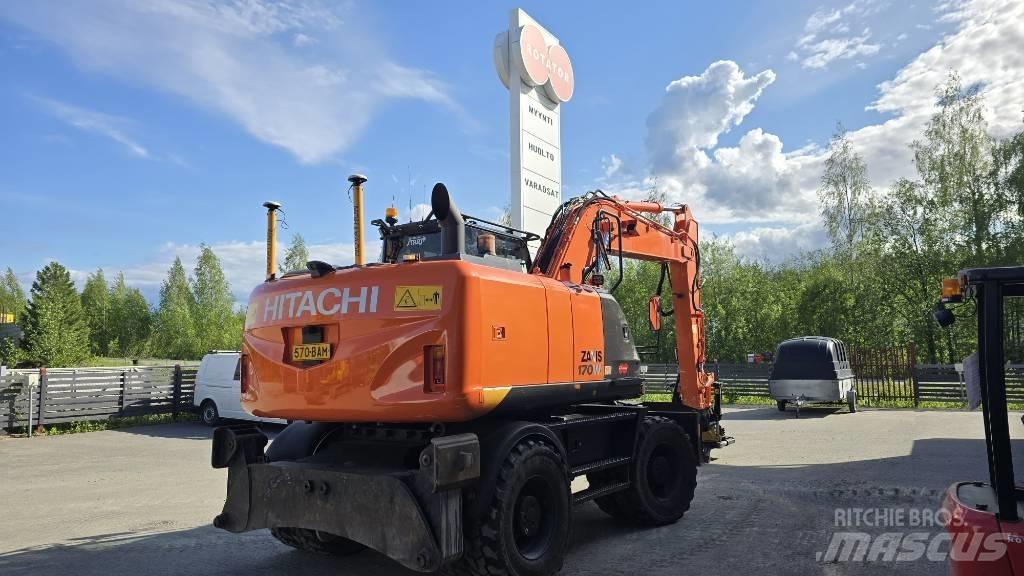 Hitachi ZX 170 W-5 ホイール式油圧ショベル（パワーショベル・ユンボ・バックホー）