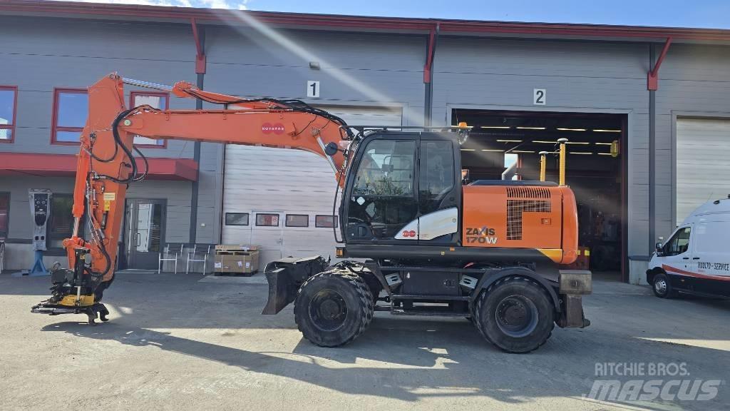Hitachi ZX 170 W-5 ホイール式油圧ショベル（パワーショベル・ユンボ・バックホー）