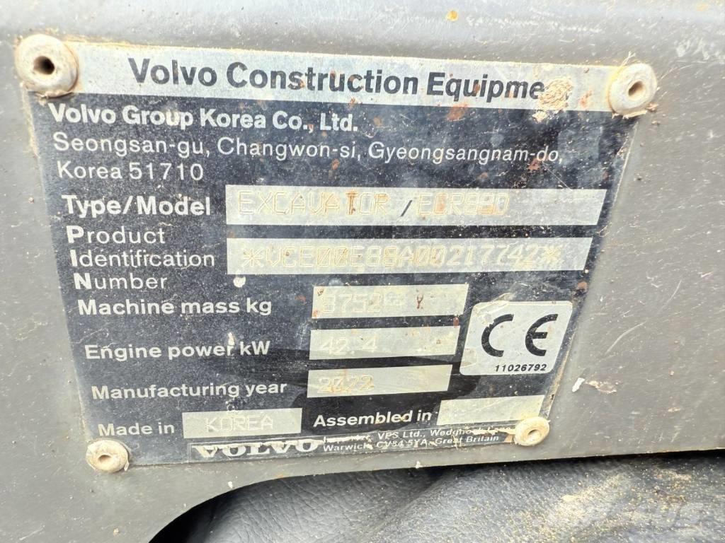 Volvo ECR 88 D PRO 中型油圧ショベル 7ｔ-12ｔ（ユンボ・パワーショベル・バックホー）