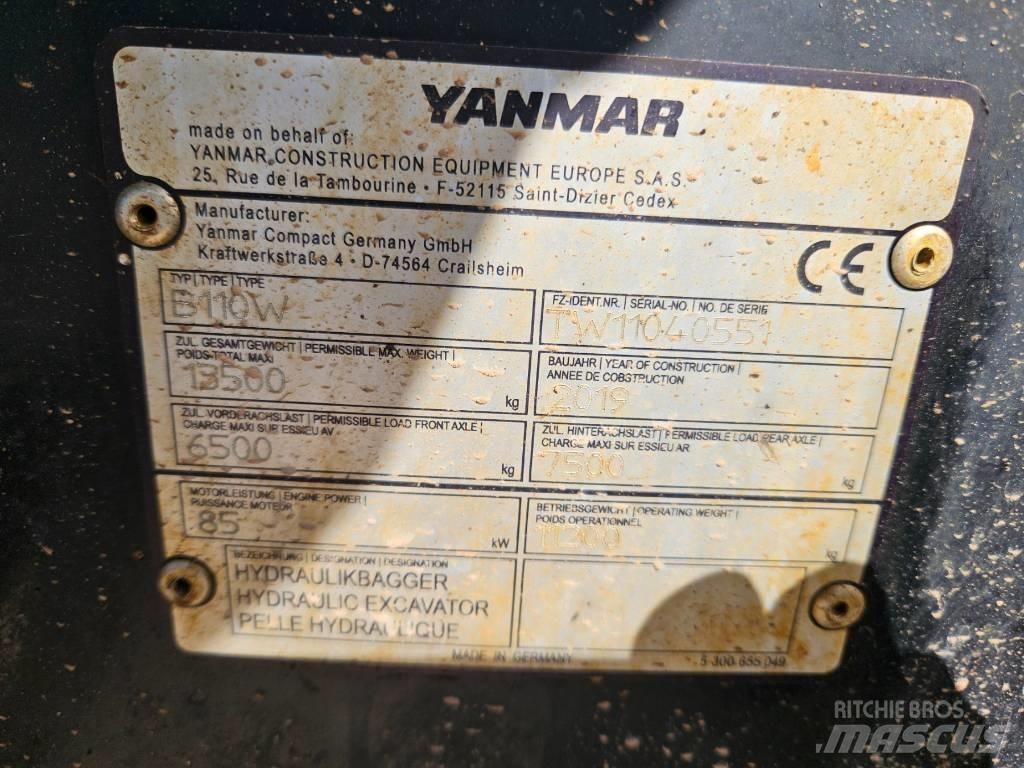 Yanmar B 110 W バックホーローダー
