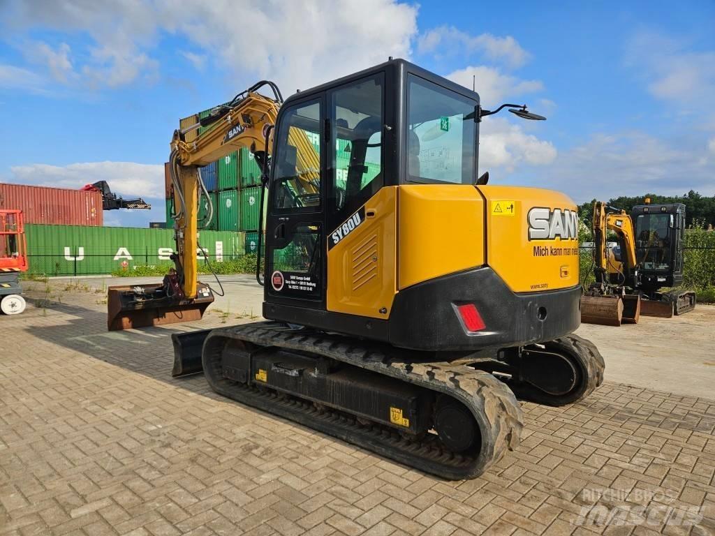 Sany SY 80 U 中型油圧ショベル 7ｔ-12ｔ（ユンボ・パワーショベル・バックホー）