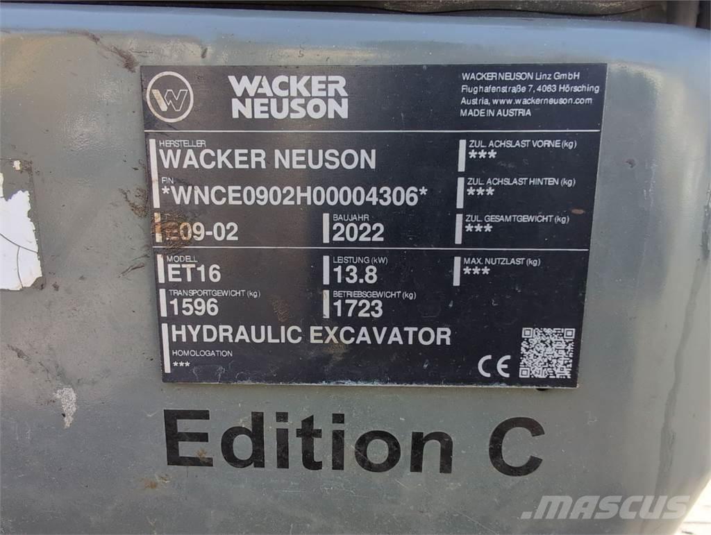 Wacker Neuson ET16 大型油圧ショベル12t以上（パワーショベル・ユンボ）
