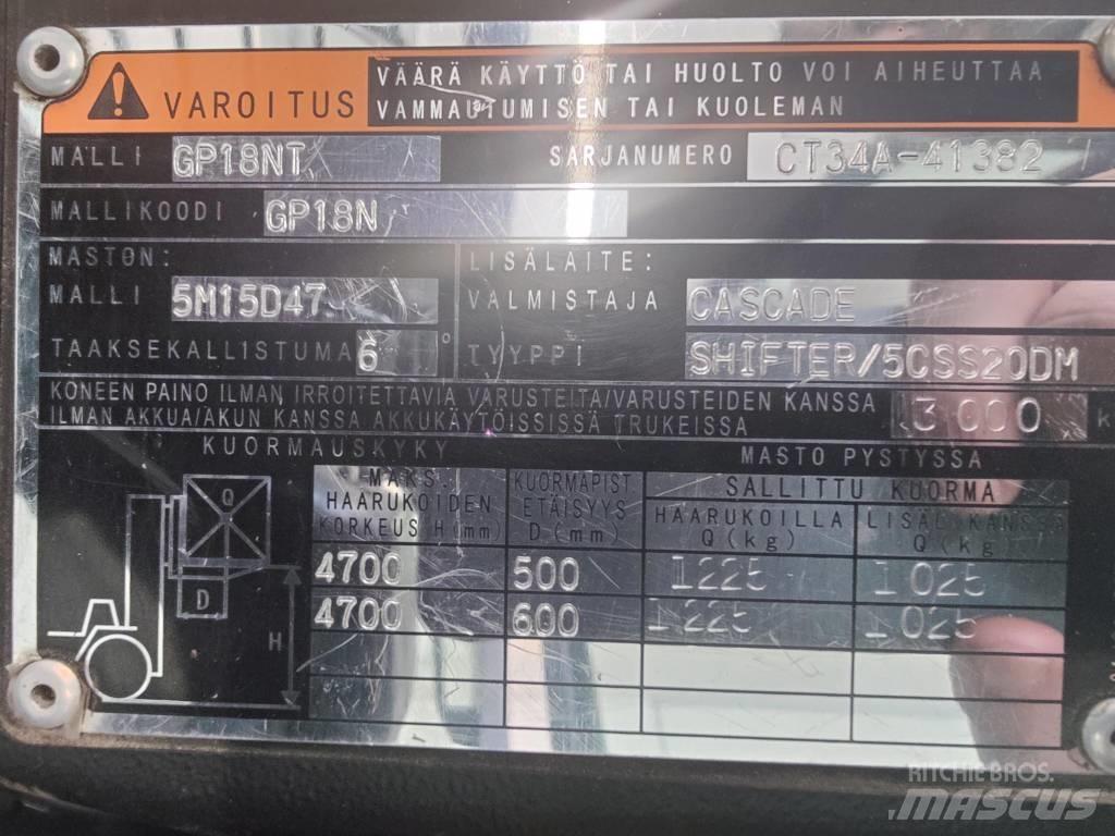 CAT GP 18 N LPGフォークリフト