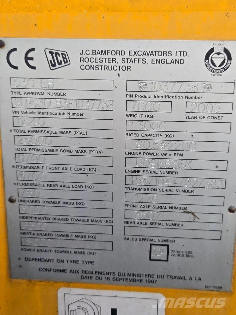 JCB 530 テレスコーピックハンドラー