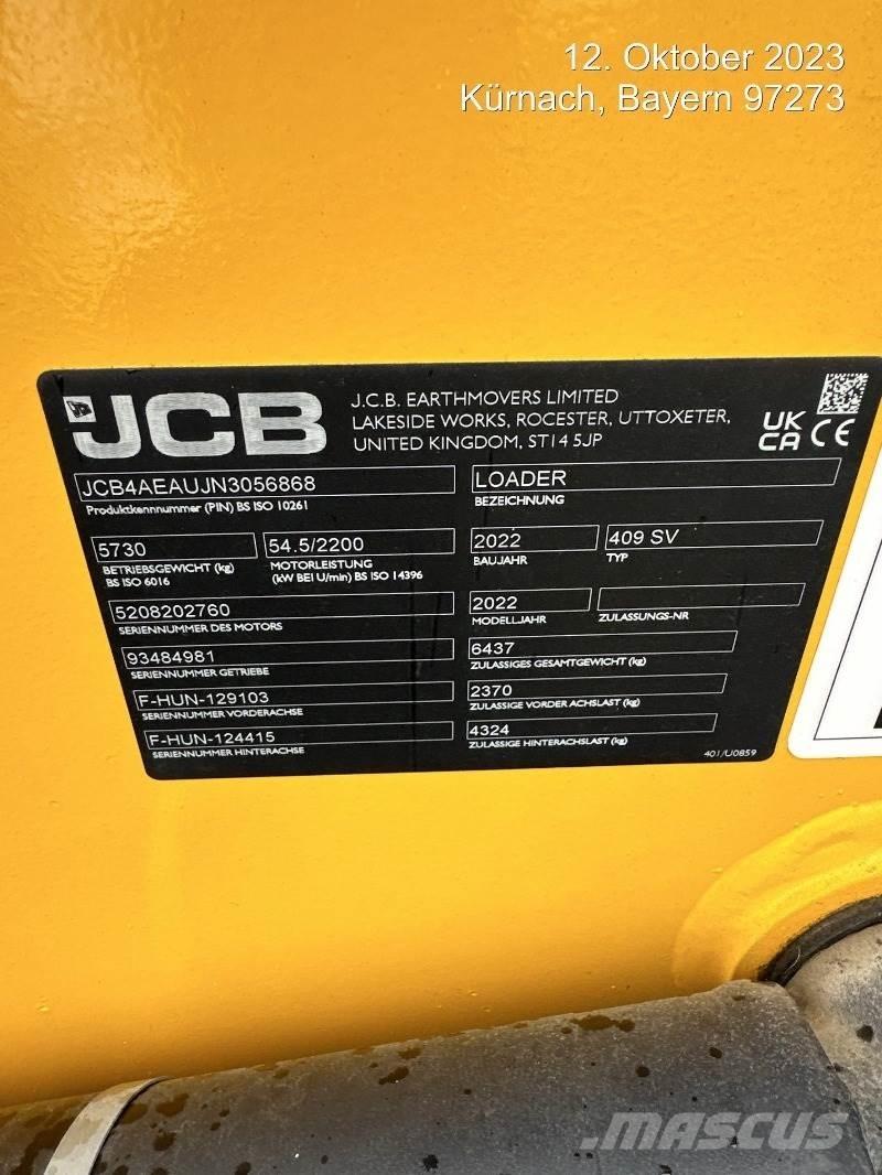 JCB 409 ホイールローダー・タイヤショベル