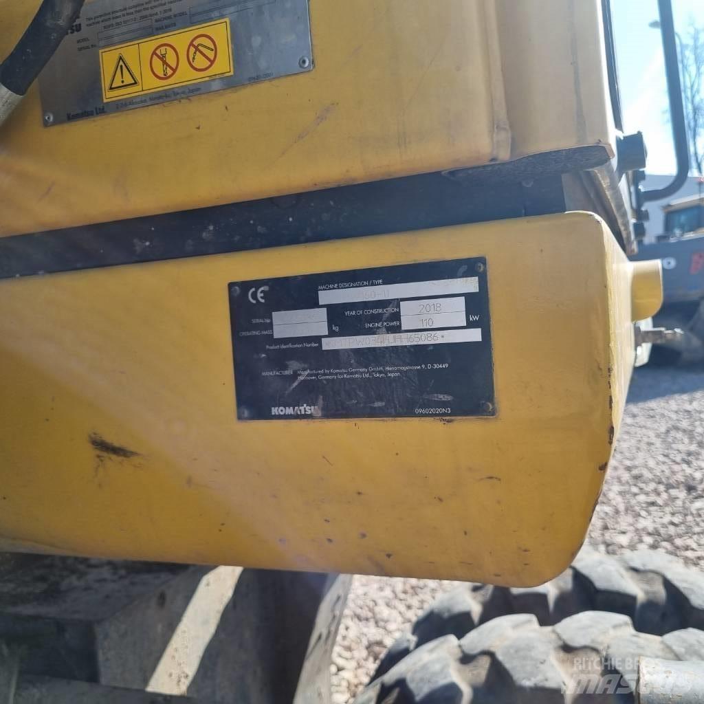Komatsu PW160 - 11 ホイール式油圧ショベル（パワーショベル・ユンボ・バックホー）