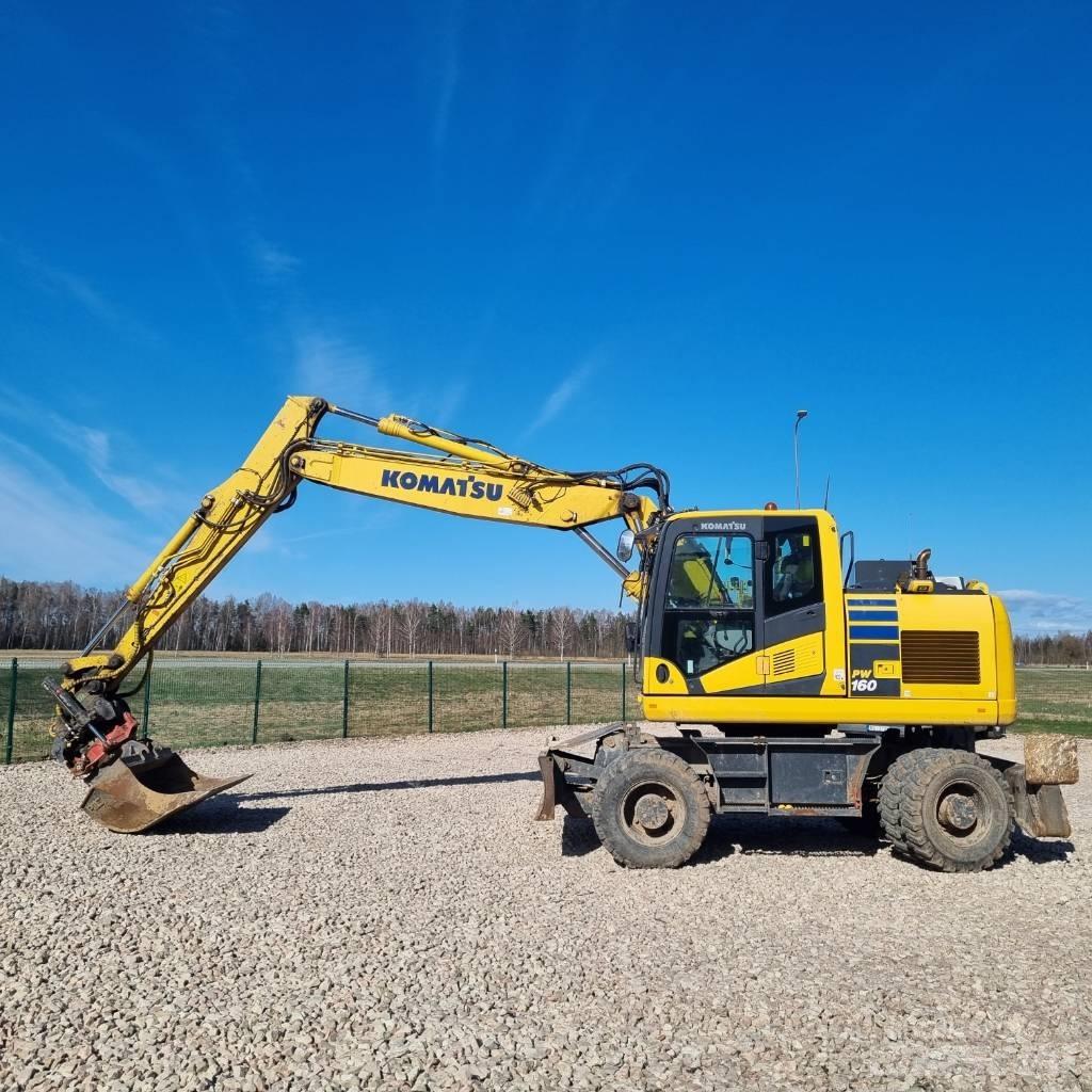 Komatsu PW160 - 11 ホイール式油圧ショベル（パワーショベル・ユンボ・バックホー）