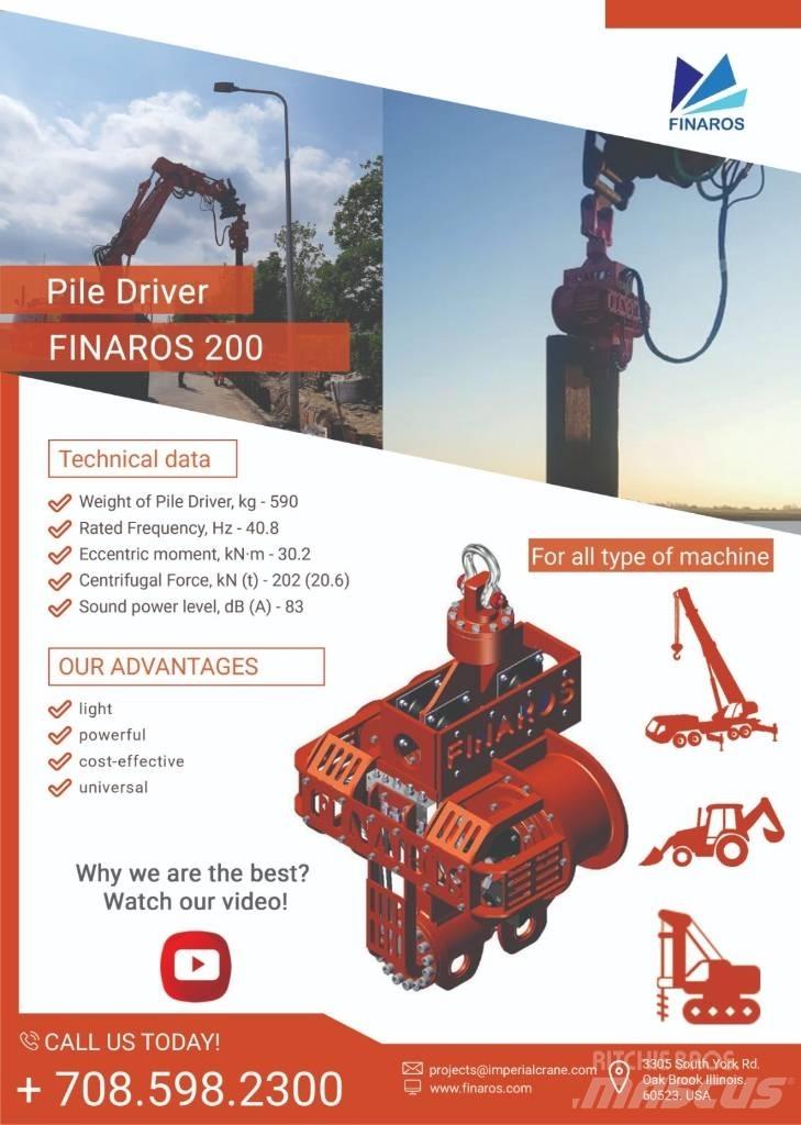  Finaros FR200 油圧パイルハンマー