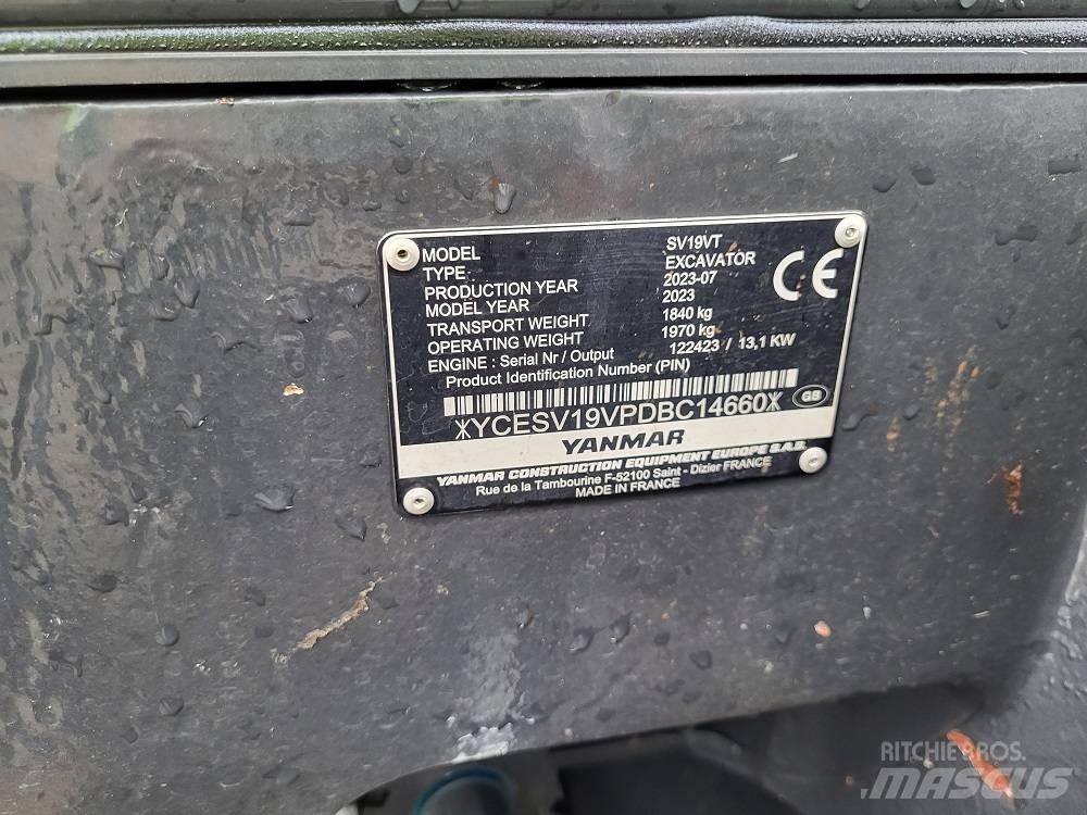 Yanmar SV 19 VT ミニ油圧ショベル 7t以下（ミニユンボ・ミニディガー）