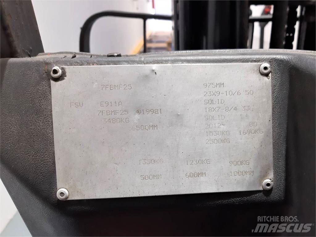 Toyota 7FBMF25 バッテリーフォークリフト