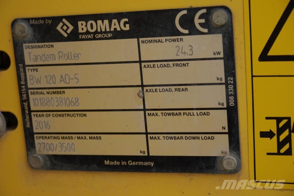 Bomag BW 120 AD-5 タンデムローラ