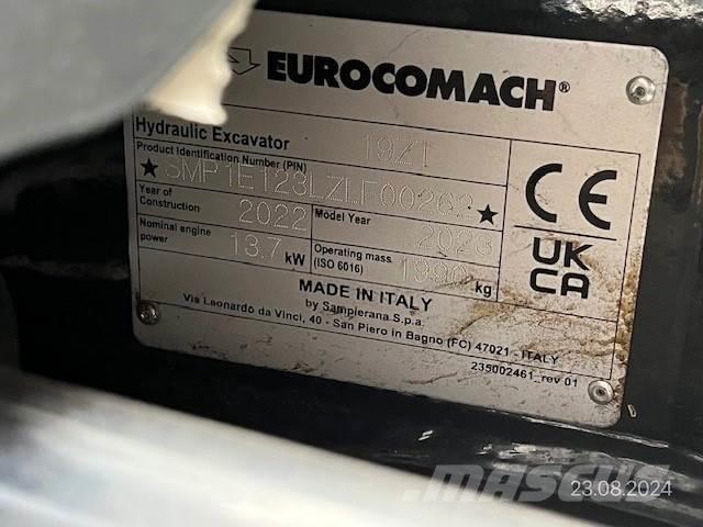 Eurocomach 19ZT ミニ油圧ショベル 7t以下（ミニユンボ・ミニディガー）