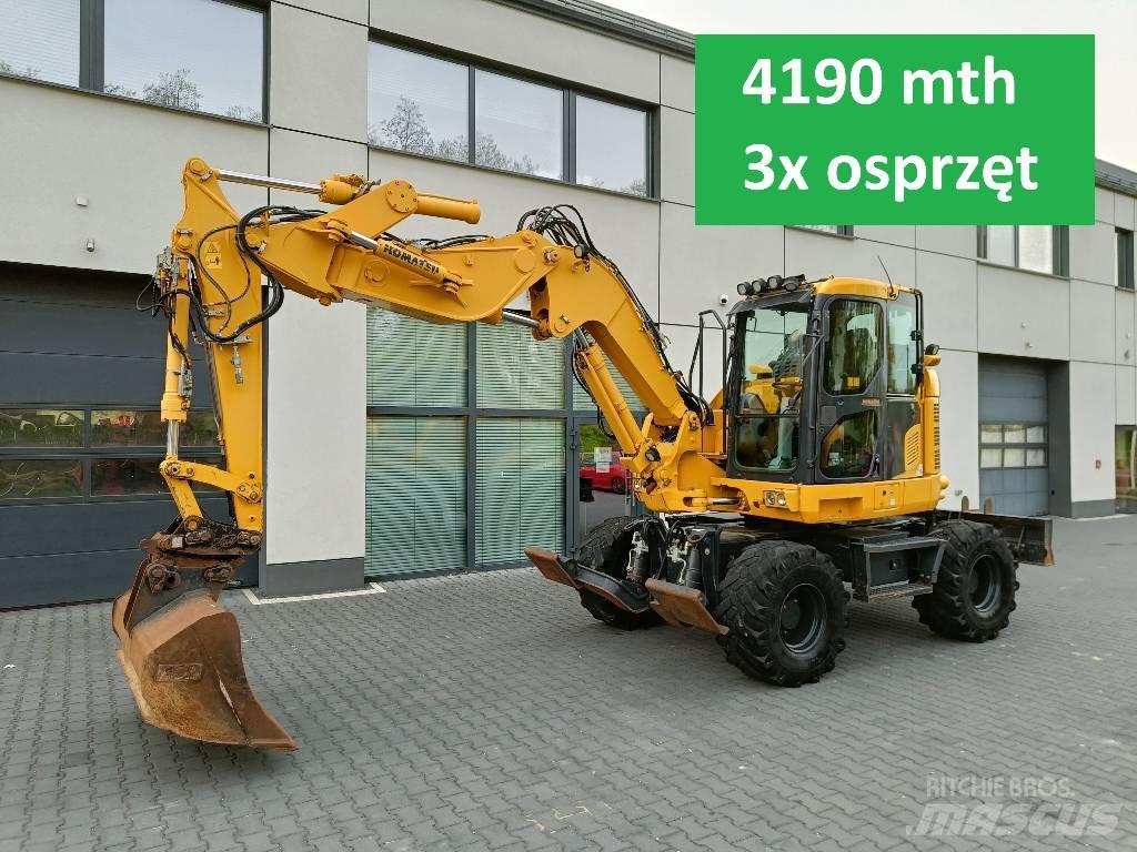 Komatsu PW118 MR-11 ホイール式油圧ショベル（パワーショベル・ユンボ・バックホー）