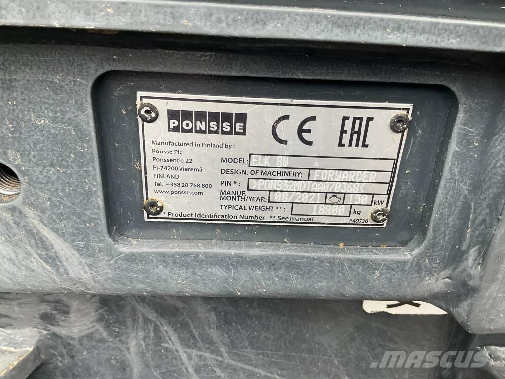 Ponsse ELK 8W フォワーダー