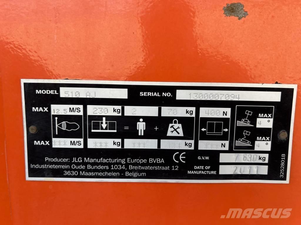 JLG 510 AJ ブームリフト　屈伸型