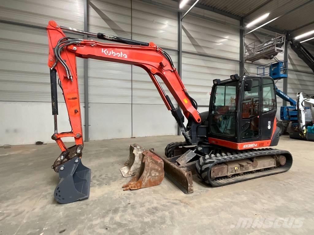 Kubota KX 080-4 中型油圧ショベル 7ｔ-12ｔ（ユンボ・パワーショベル・バックホー）