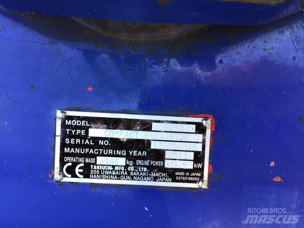 Takeuchi TB 250 ミニ油圧ショベル 7t以下（ミニユンボ・ミニディガー）