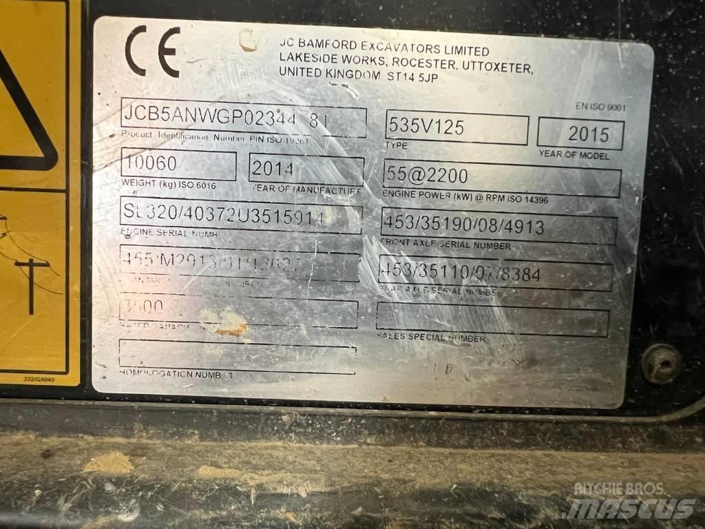 JCB 535-125 テレスコーピックハンドラー