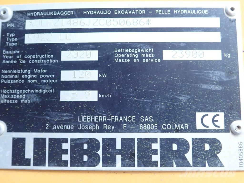 Liebherr R 922 LC 大型油圧ショベル12t以上（パワーショベル・ユンボ）