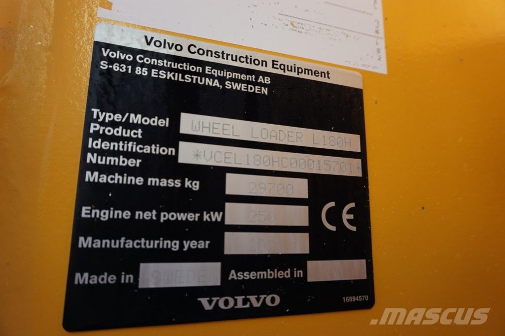 Volvo L 180 H ホイールローダー・タイヤショベル