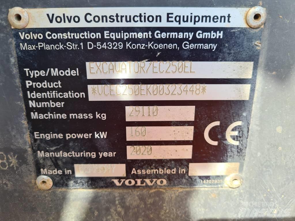 Volvo EC250 E L 大型油圧ショベル12t以上（パワーショベル・ユンボ）