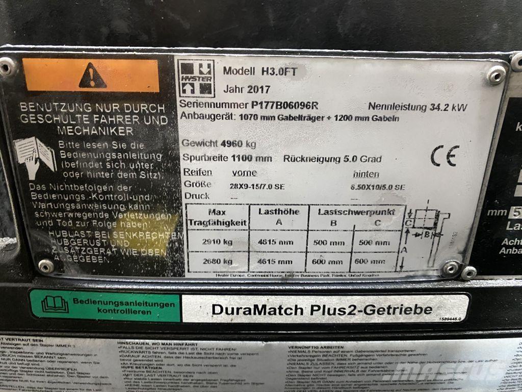 Hyster H3.0FT ディーゼル・軽油