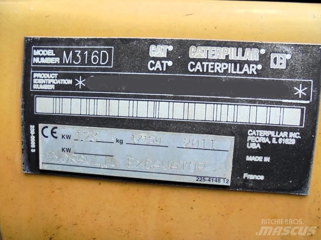 CAT M 316 D ホイール式油圧ショベル（パワーショベル・ユンボ・バックホー）