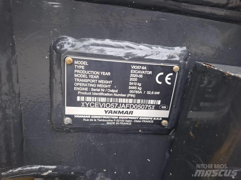Yanmar Vio 57-6A ミニ油圧ショベル 7t以下（ミニユンボ・ミニディガー）