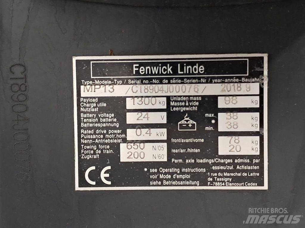 Linde MP13 ハンドパレットトラック