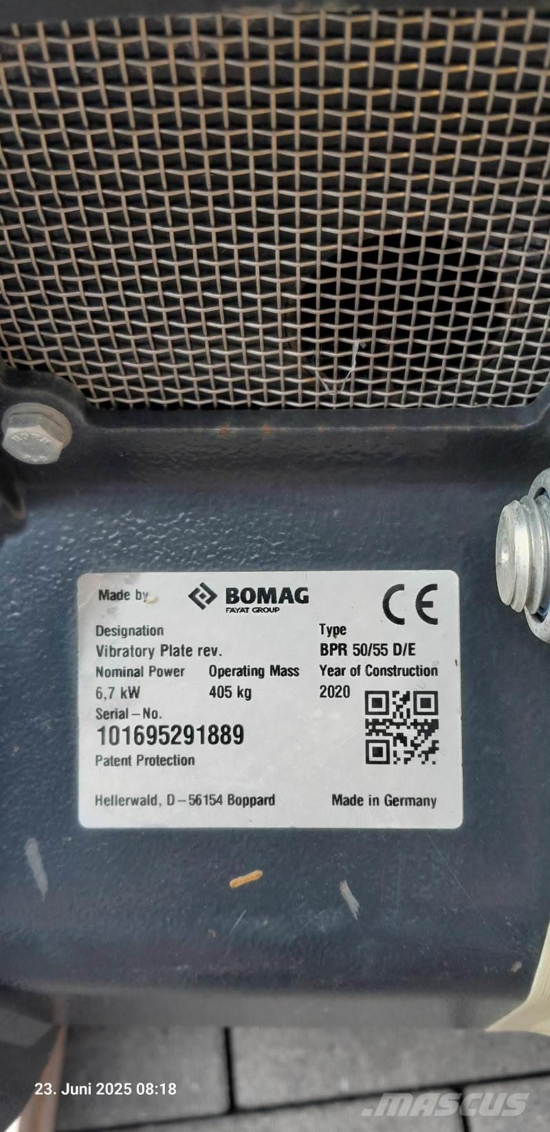 Bomag BPR 50/55 DE プレートコンパクター