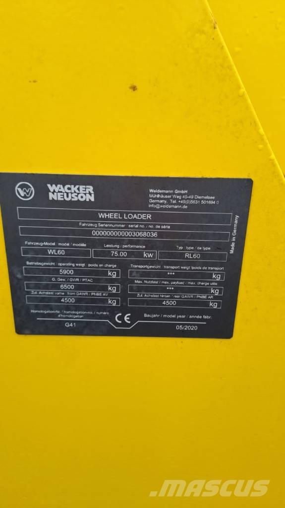 Wacker Neuson WL60 ホイールローダー・タイヤショベル