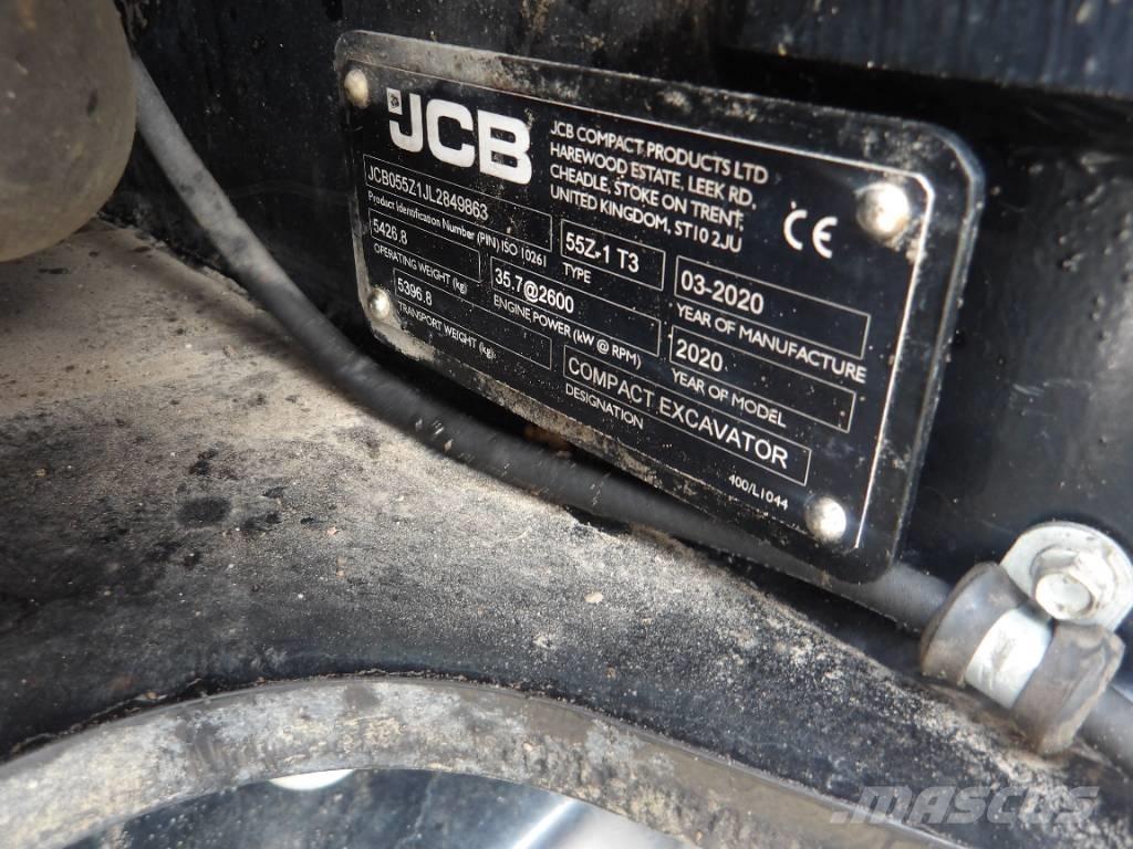 JCB 55Z-1 ミニ油圧ショベル 7t以下（ミニユンボ・ミニディガー）