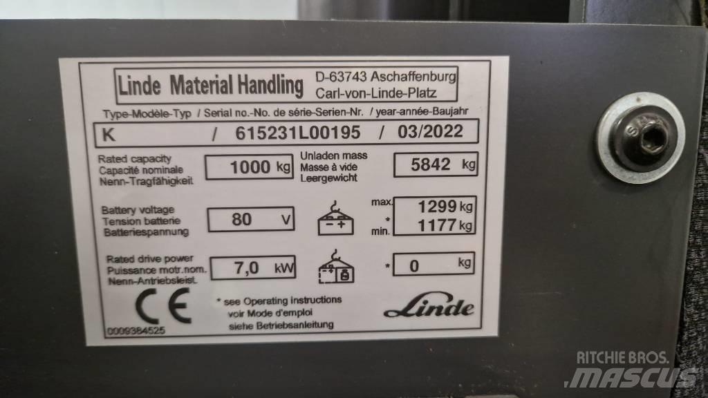 Linde K バッテリーフォークリフト