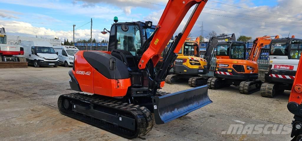 Kubota KX 080-4 中型油圧ショベル 7ｔ-12ｔ（ユンボ・パワーショベル・バックホー）