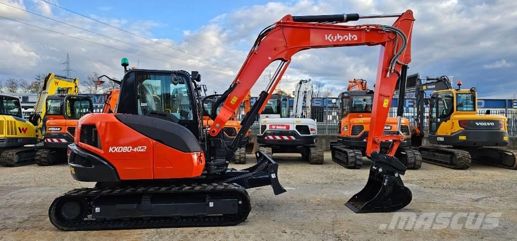 Kubota KX 080-4 中型油圧ショベル 7ｔ-12ｔ（ユンボ・パワーショベル・バックホー）