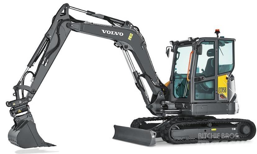 Volvo ECR58F NY/NEW ミニ油圧ショベル 7t以下（ミニユンボ・ミニディガー）