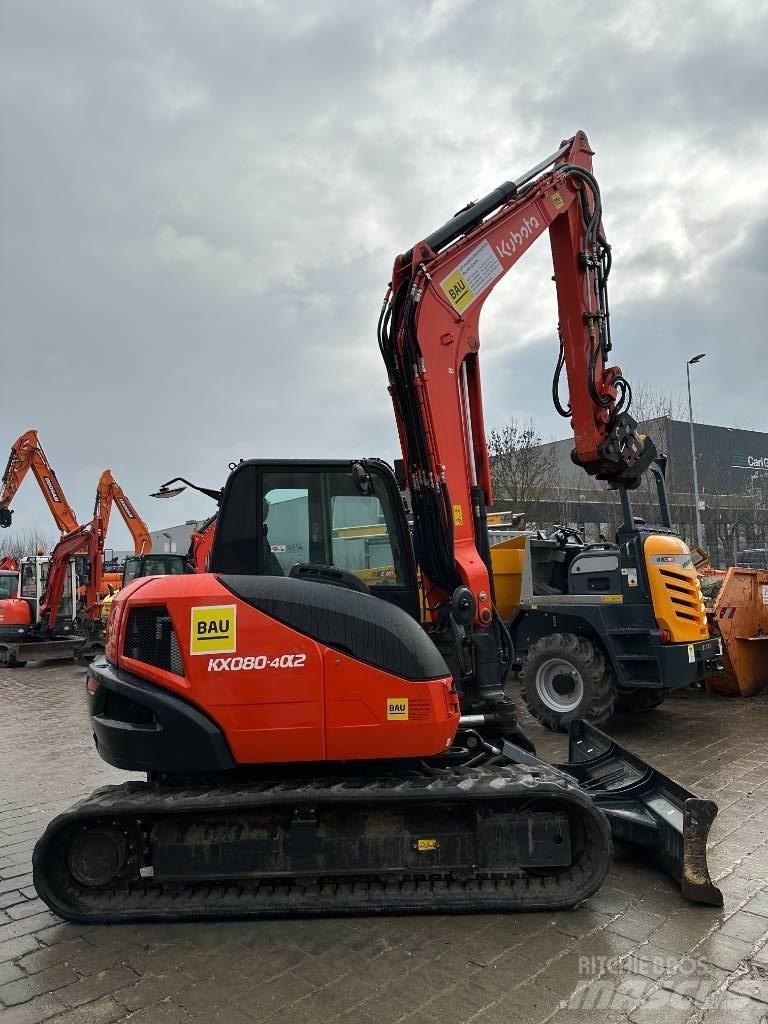 Kubota KX 080-4 中型油圧ショベル 7ｔ-12ｔ（ユンボ・パワーショベル・バックホー）