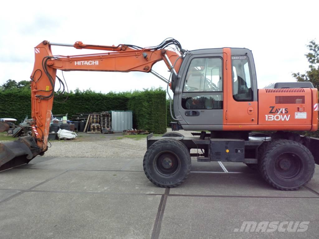 Hitachi ZX 130 W ホイール式油圧ショベル（パワーショベル・ユンボ・バックホー）