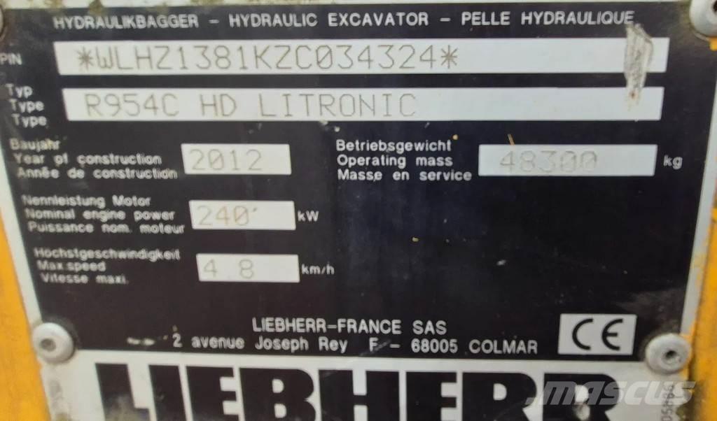 Liebherr r954c 大型油圧ショベル12t以上（パワーショベル・ユンボ）