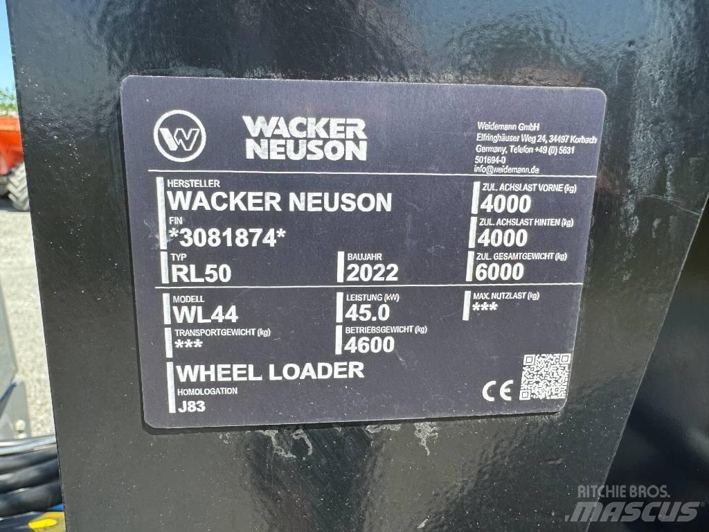 Wacker Neuson WL44 ホイールローダー・タイヤショベル