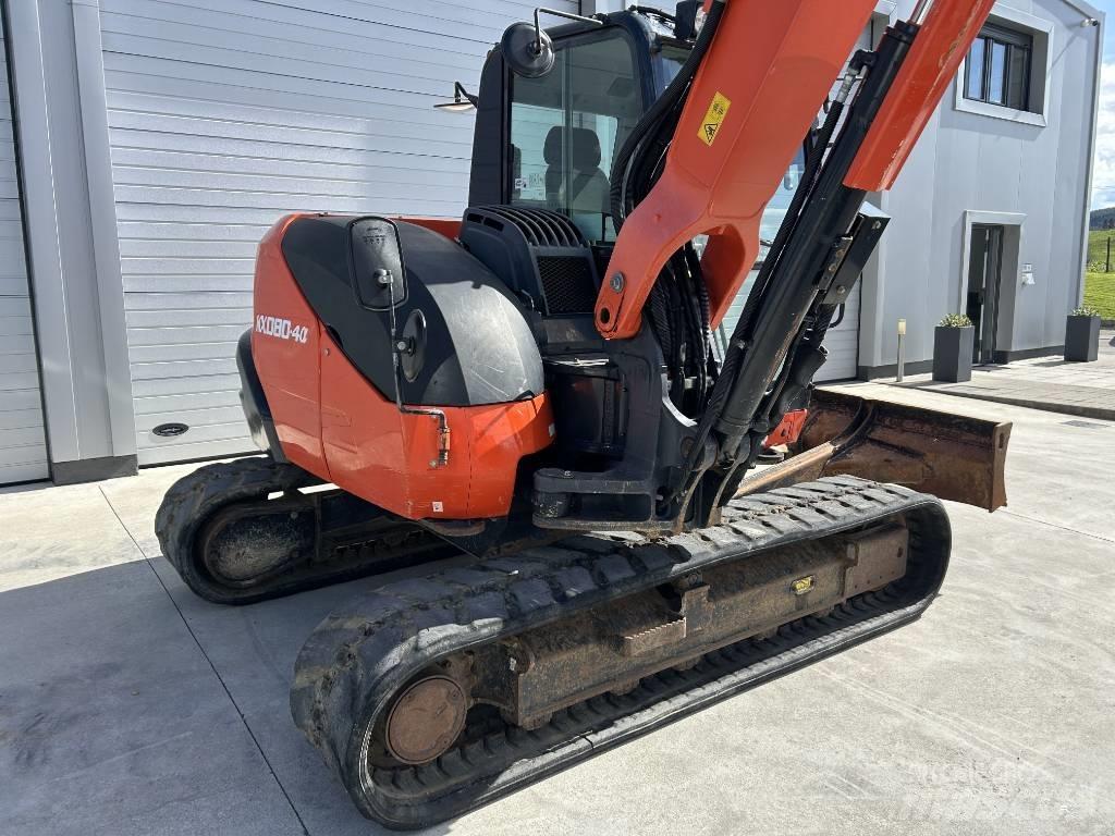 Kubota KX 080-4 中型油圧ショベル 7ｔ-12ｔ（ユンボ・パワーショベル・バックホー）