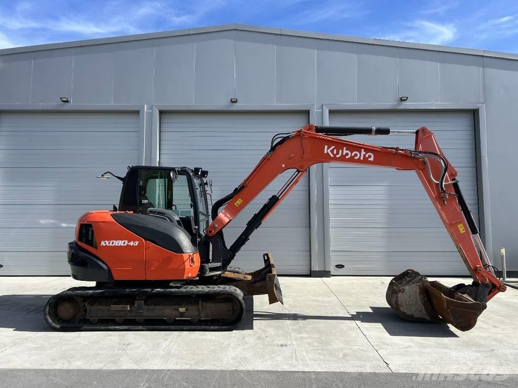 Kubota KX 080-4 中型油圧ショベル 7ｔ-12ｔ（ユンボ・パワーショベル・バックホー）