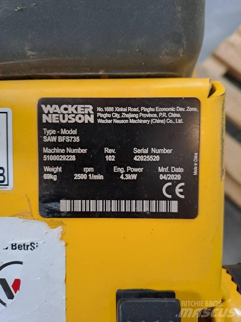 Wacker Neuson BFS735 岩・コンクリートソー